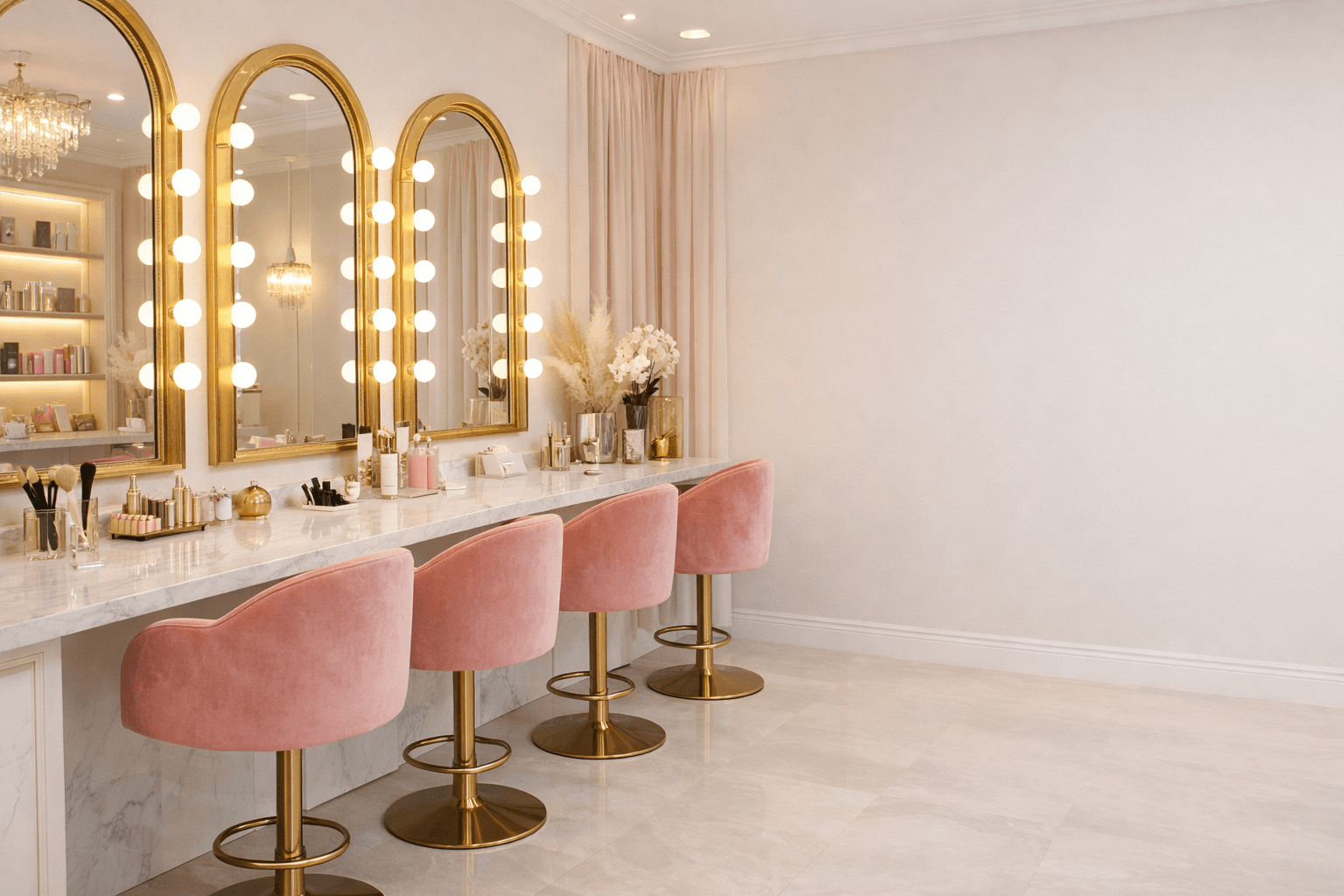 Luxury Makeup Studio ( Note Right Side Space For Content ) at Lumina Makeup Studio Faridabad